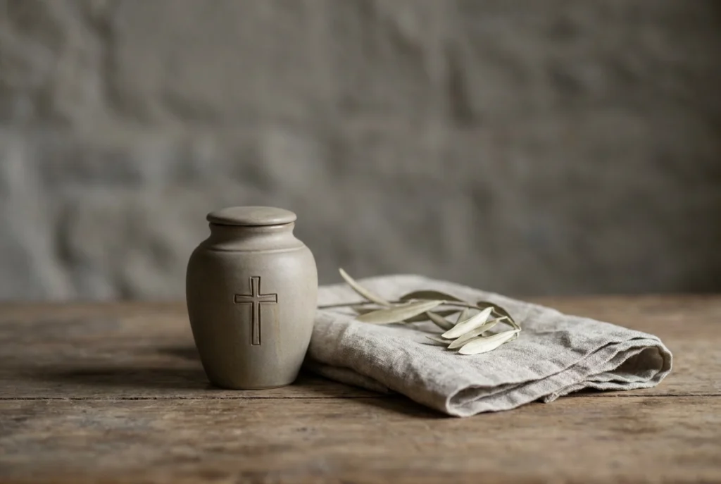 Professional header image for educational tutorial: Can a Catholic Be Cremated? Church Rules and Rites