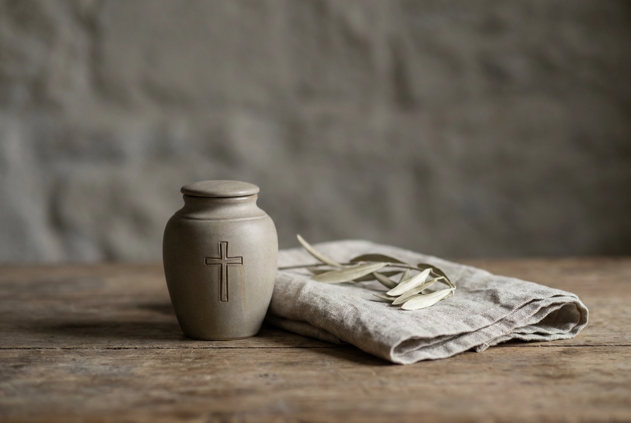 Professional header image for educational tutorial: Can a Catholic Be Cremated? Church Rules and Rites