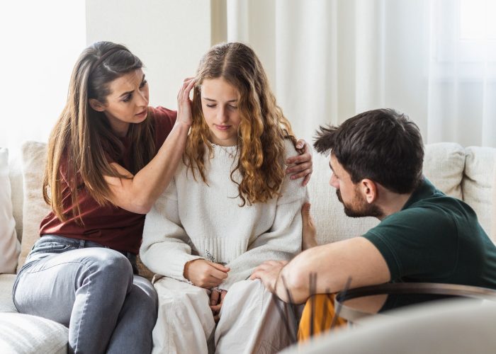 Consoling you're daughter after the loss of a loved one.